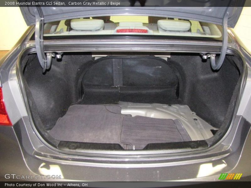Carbon Gray Metallic / Beige 2008 Hyundai Elantra GLS Sedan