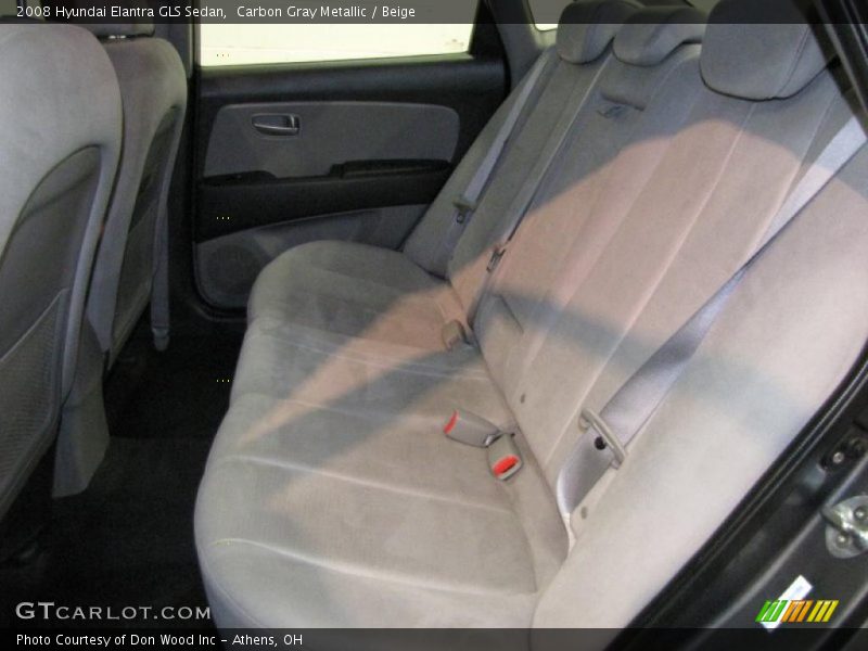 Carbon Gray Metallic / Beige 2008 Hyundai Elantra GLS Sedan