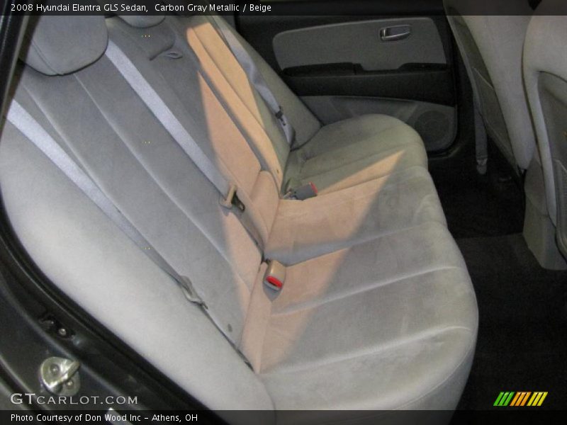 Carbon Gray Metallic / Beige 2008 Hyundai Elantra GLS Sedan