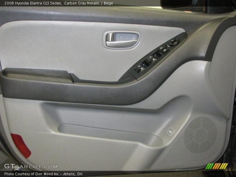 Carbon Gray Metallic / Beige 2008 Hyundai Elantra GLS Sedan