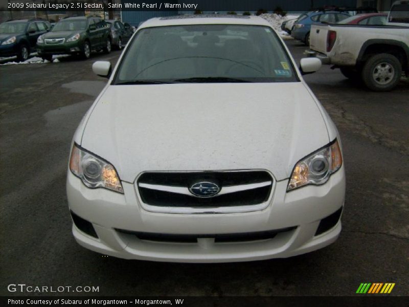 Satin White Pearl / Warm Ivory 2009 Subaru Legacy 2.5i Sedan