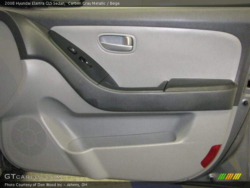 Carbon Gray Metallic / Beige 2008 Hyundai Elantra GLS Sedan