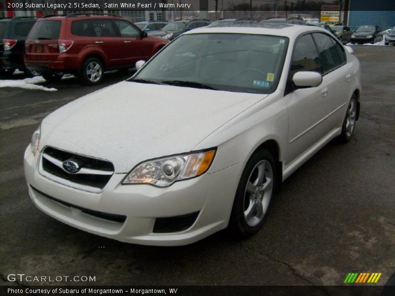 Satin White Pearl / Warm Ivory 2009 Subaru Legacy 2.5i Sedan
