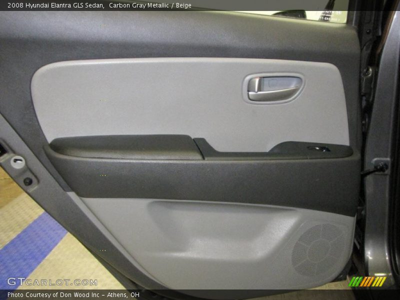 Carbon Gray Metallic / Beige 2008 Hyundai Elantra GLS Sedan