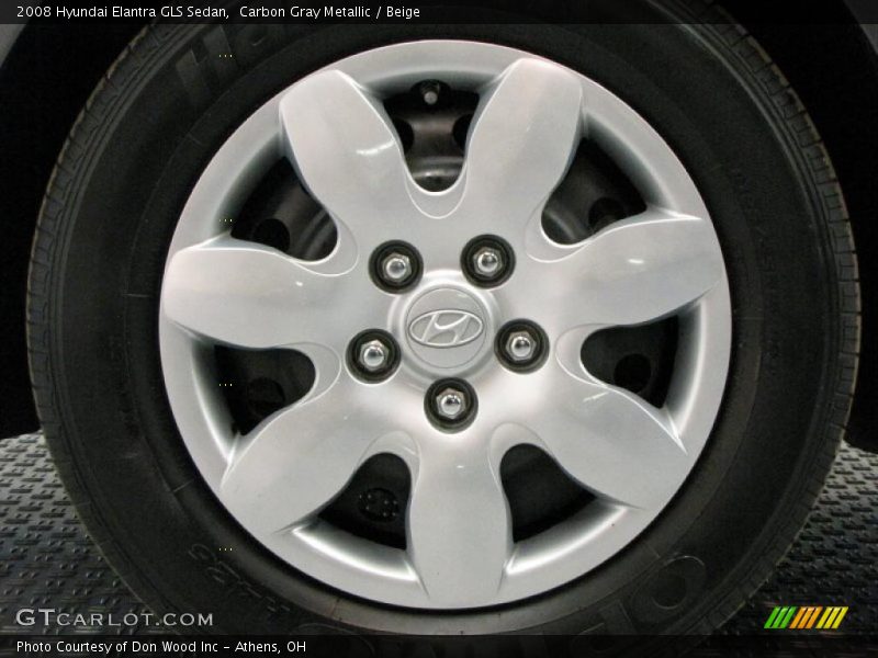Carbon Gray Metallic / Beige 2008 Hyundai Elantra GLS Sedan