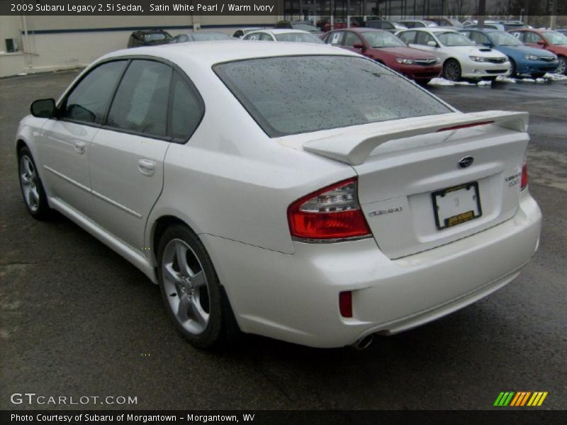 Satin White Pearl / Warm Ivory 2009 Subaru Legacy 2.5i Sedan