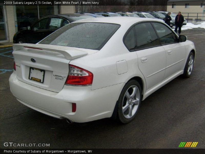Satin White Pearl / Warm Ivory 2009 Subaru Legacy 2.5i Sedan