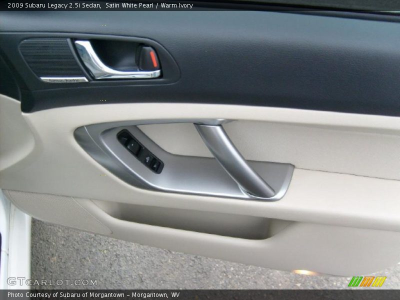 Satin White Pearl / Warm Ivory 2009 Subaru Legacy 2.5i Sedan