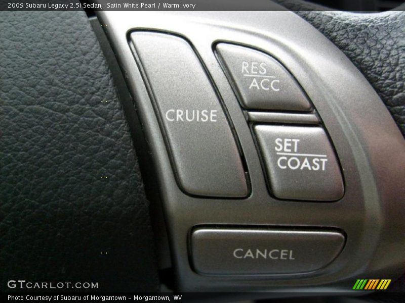 Satin White Pearl / Warm Ivory 2009 Subaru Legacy 2.5i Sedan