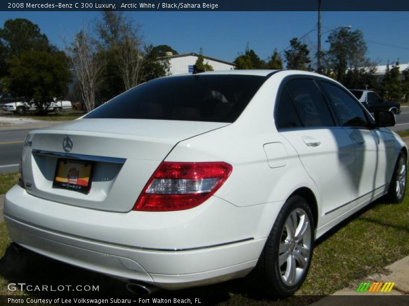 Arctic White / Black/Sahara Beige 2008 Mercedes-Benz C 300 Luxury