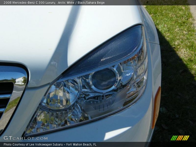 Arctic White / Black/Sahara Beige 2008 Mercedes-Benz C 300 Luxury