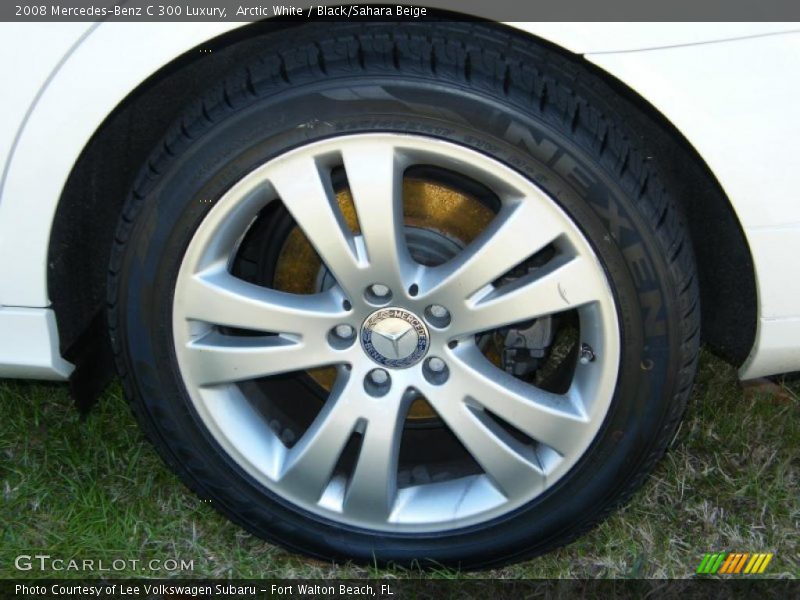 Arctic White / Black/Sahara Beige 2008 Mercedes-Benz C 300 Luxury