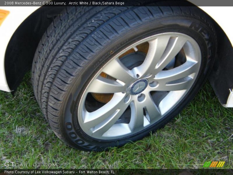 Arctic White / Black/Sahara Beige 2008 Mercedes-Benz C 300 Luxury