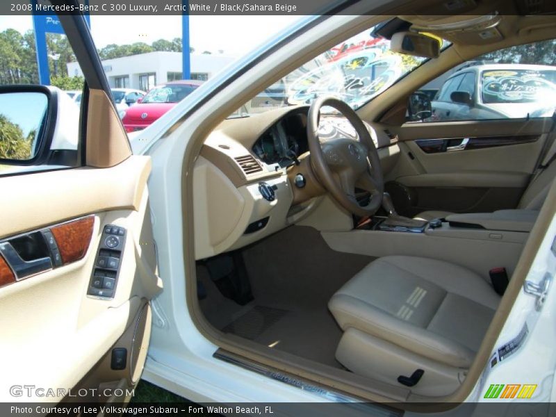 Arctic White / Black/Sahara Beige 2008 Mercedes-Benz C 300 Luxury