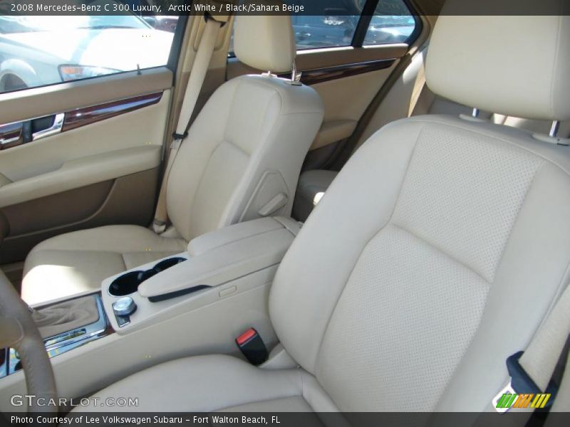 Arctic White / Black/Sahara Beige 2008 Mercedes-Benz C 300 Luxury