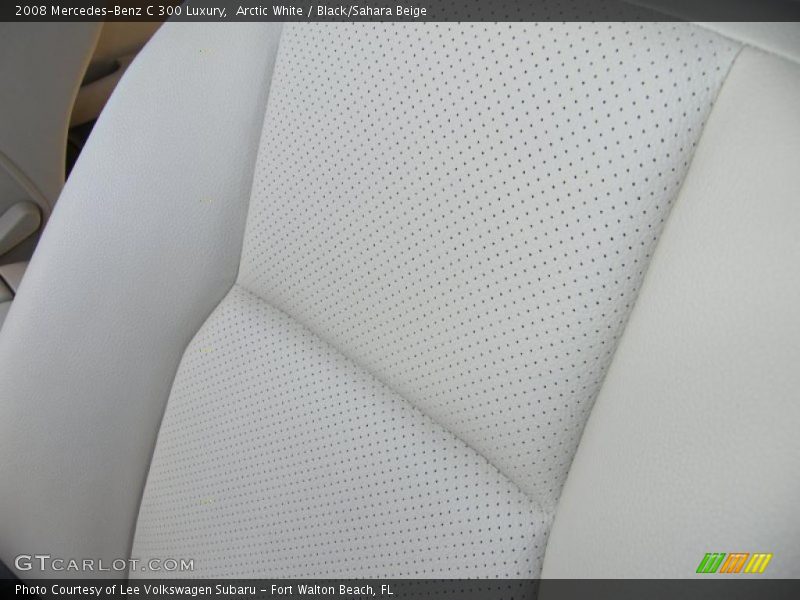 Arctic White / Black/Sahara Beige 2008 Mercedes-Benz C 300 Luxury