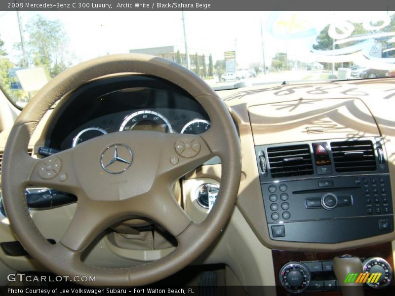 Arctic White / Black/Sahara Beige 2008 Mercedes-Benz C 300 Luxury