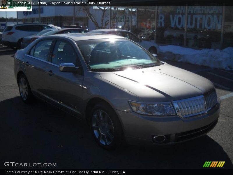 Vapor Silver Metallic / Dark Charcoal 2008 Lincoln MKZ Sedan