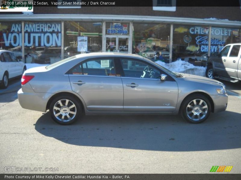 Vapor Silver Metallic / Dark Charcoal 2008 Lincoln MKZ Sedan