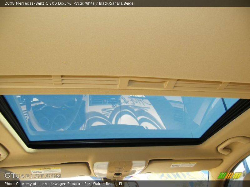 Arctic White / Black/Sahara Beige 2008 Mercedes-Benz C 300 Luxury