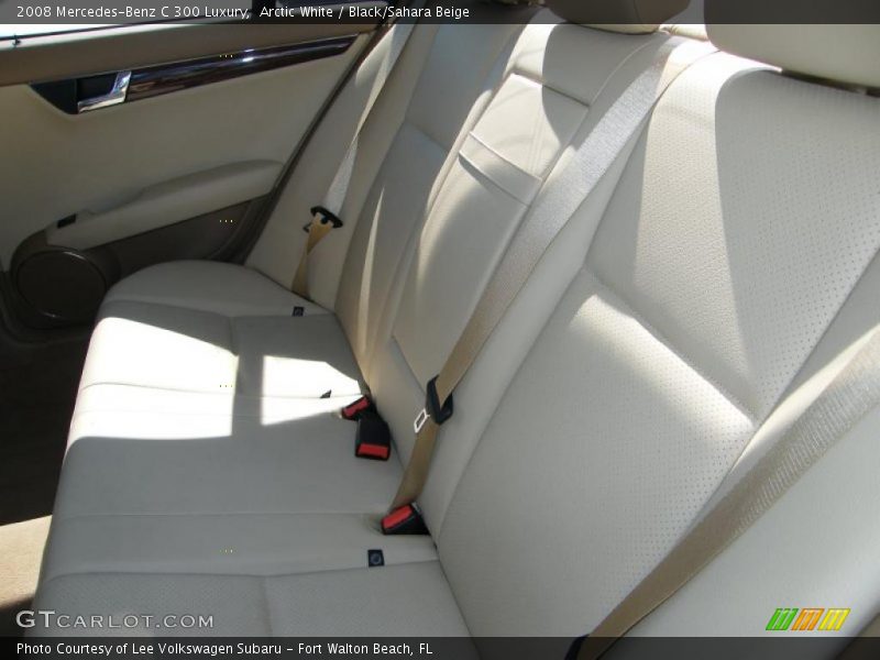 Arctic White / Black/Sahara Beige 2008 Mercedes-Benz C 300 Luxury
