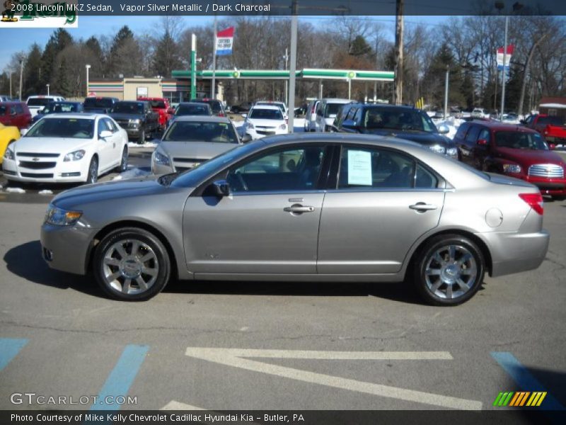 Vapor Silver Metallic / Dark Charcoal 2008 Lincoln MKZ Sedan
