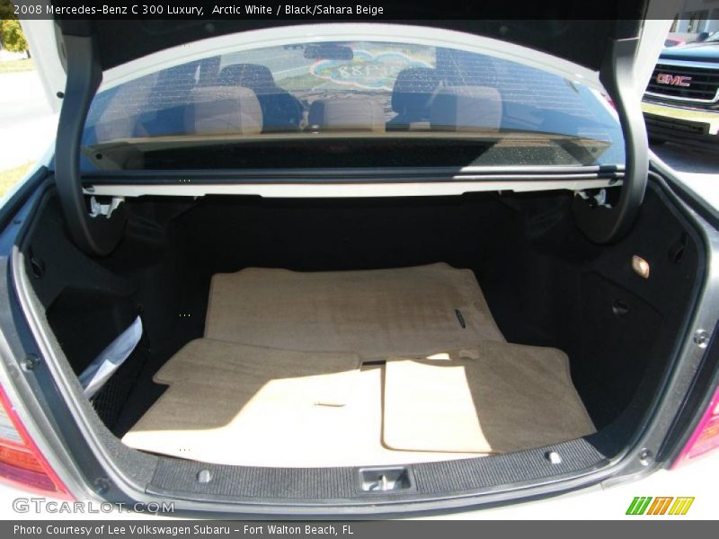 Arctic White / Black/Sahara Beige 2008 Mercedes-Benz C 300 Luxury