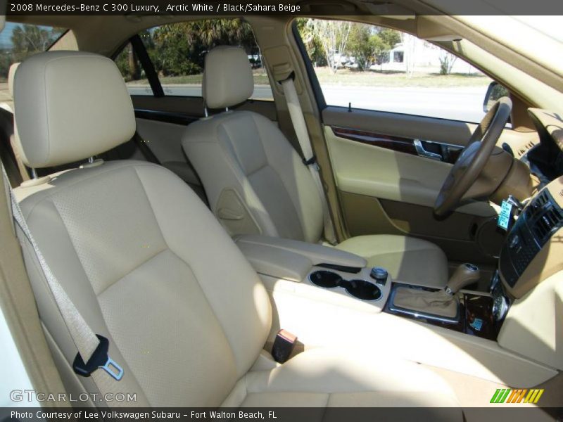Arctic White / Black/Sahara Beige 2008 Mercedes-Benz C 300 Luxury