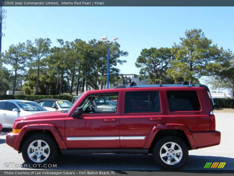 Inferno Red Pearl / Khaki 2006 Jeep Commander Limited