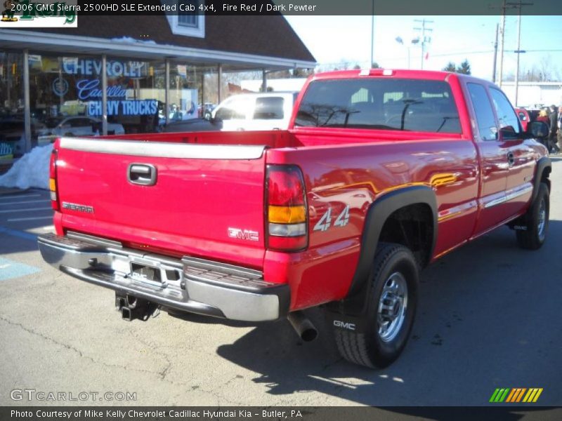 Fire Red / Dark Pewter 2006 GMC Sierra 2500HD SLE Extended Cab 4x4
