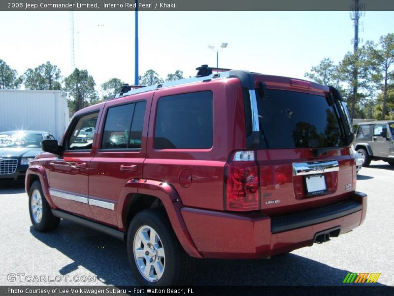 Inferno Red Pearl / Khaki 2006 Jeep Commander Limited