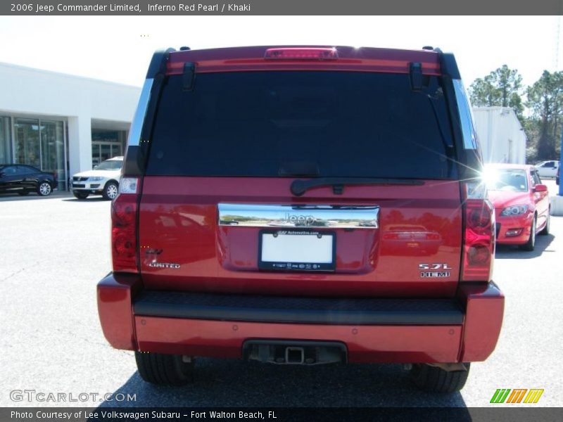 Inferno Red Pearl / Khaki 2006 Jeep Commander Limited