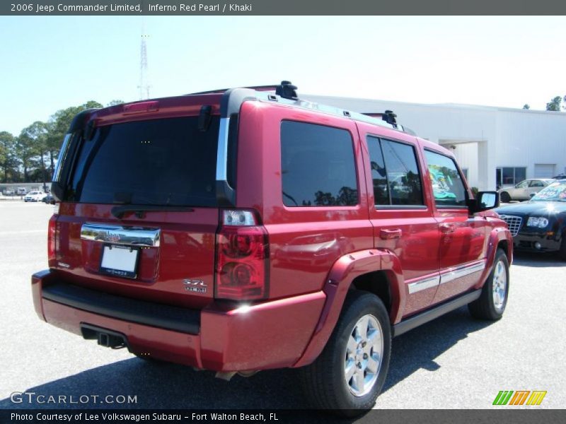 Inferno Red Pearl / Khaki 2006 Jeep Commander Limited