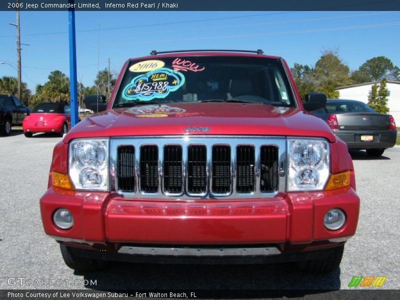 Inferno Red Pearl / Khaki 2006 Jeep Commander Limited