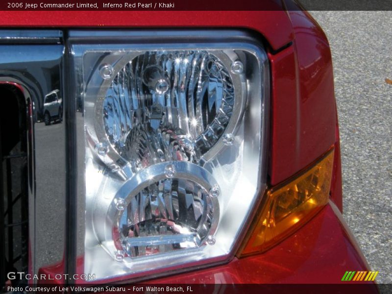 Inferno Red Pearl / Khaki 2006 Jeep Commander Limited