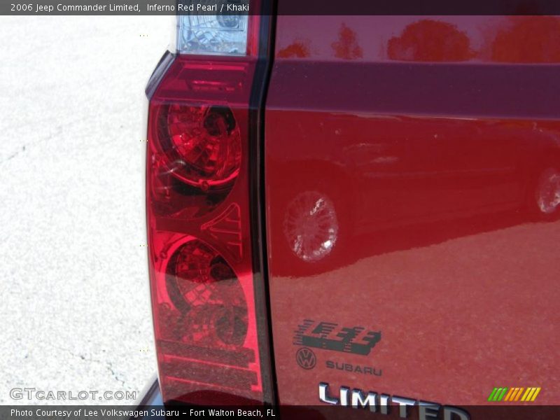 Inferno Red Pearl / Khaki 2006 Jeep Commander Limited