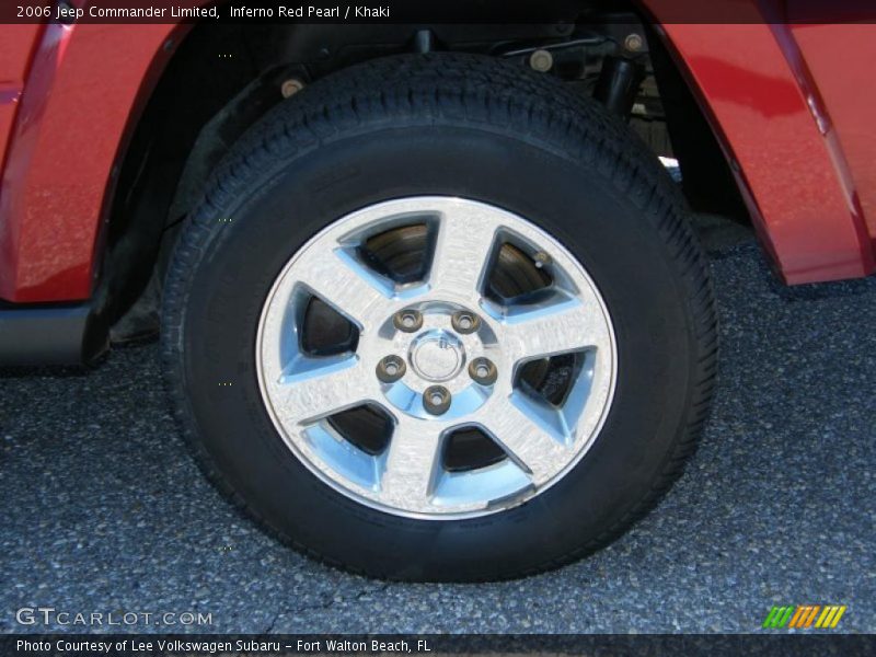 Inferno Red Pearl / Khaki 2006 Jeep Commander Limited