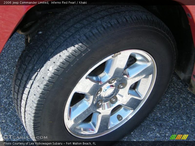 Inferno Red Pearl / Khaki 2006 Jeep Commander Limited