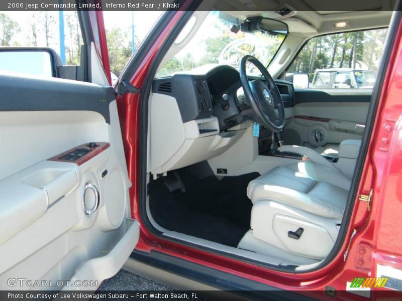 Inferno Red Pearl / Khaki 2006 Jeep Commander Limited