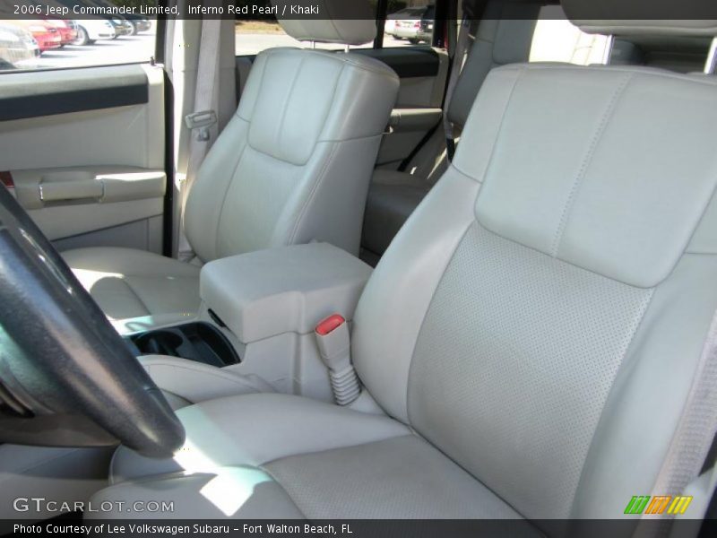 Inferno Red Pearl / Khaki 2006 Jeep Commander Limited