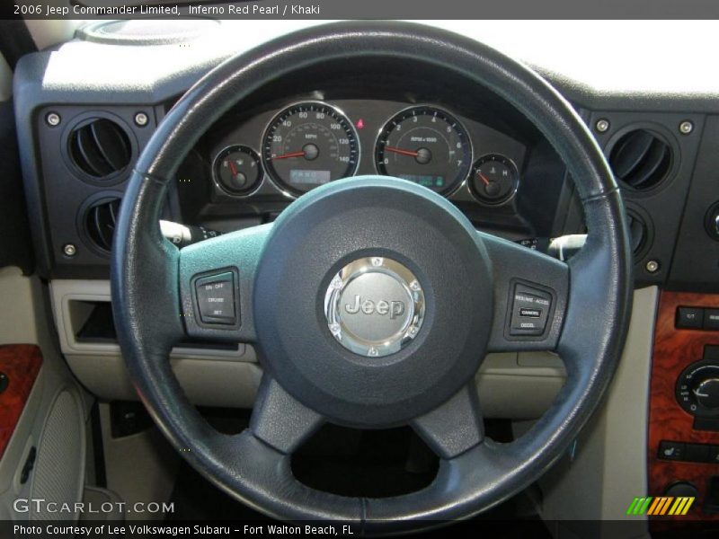 Inferno Red Pearl / Khaki 2006 Jeep Commander Limited