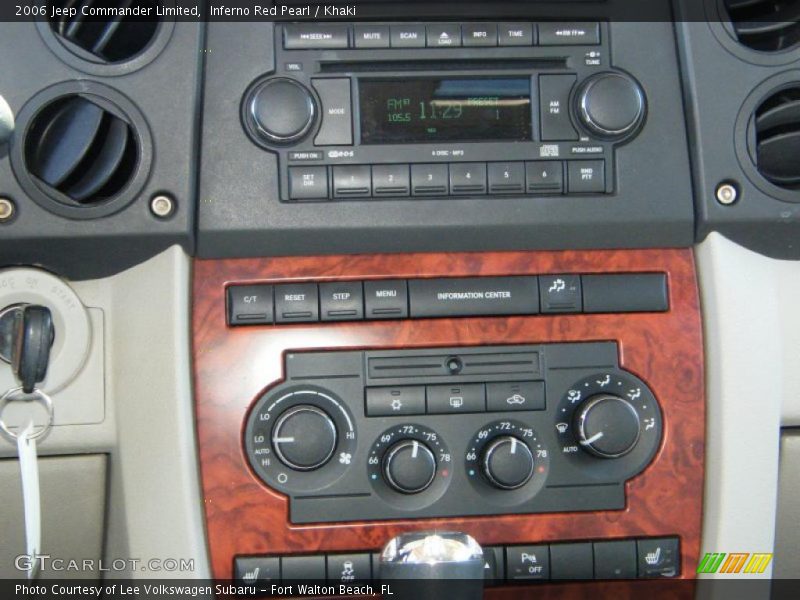 Inferno Red Pearl / Khaki 2006 Jeep Commander Limited