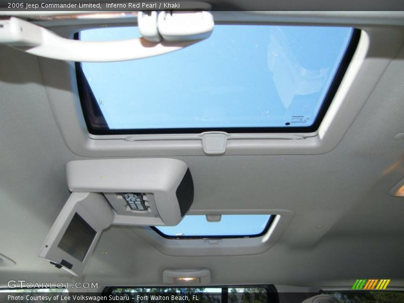 Inferno Red Pearl / Khaki 2006 Jeep Commander Limited