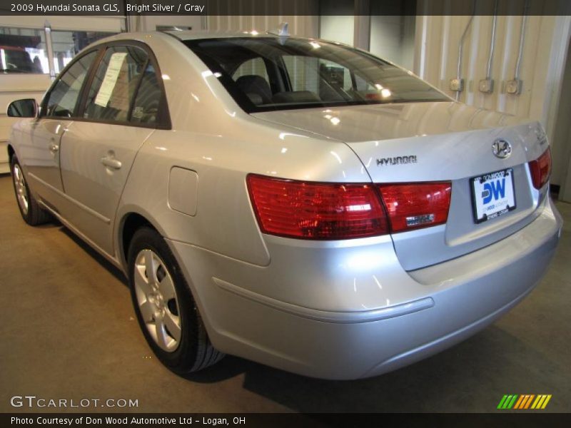 Bright Silver / Gray 2009 Hyundai Sonata GLS