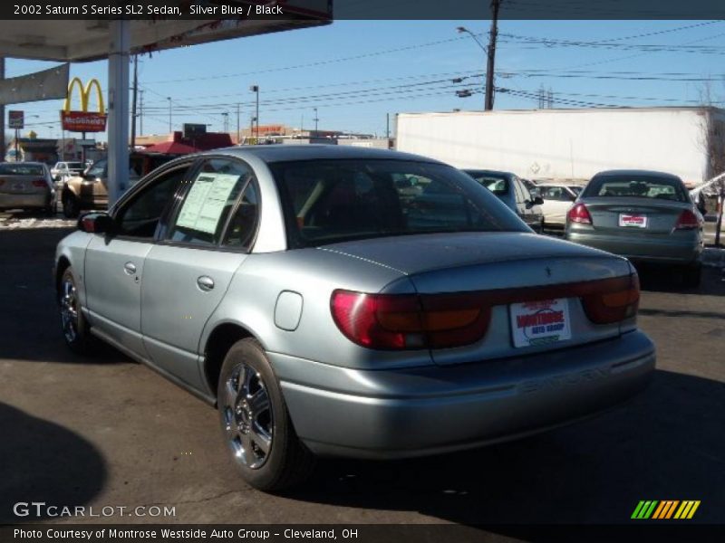 Silver Blue / Black 2002 Saturn S Series SL2 Sedan