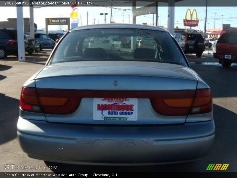 Silver Blue / Black 2002 Saturn S Series SL2 Sedan