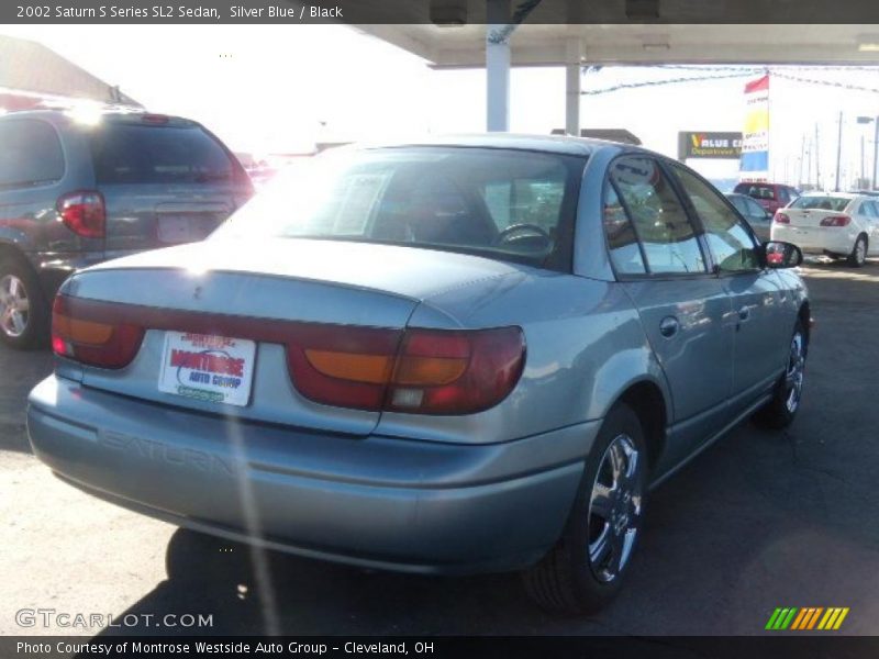 Silver Blue / Black 2002 Saturn S Series SL2 Sedan