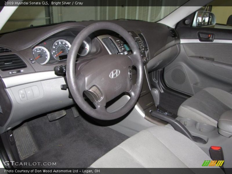 Bright Silver / Gray 2009 Hyundai Sonata GLS