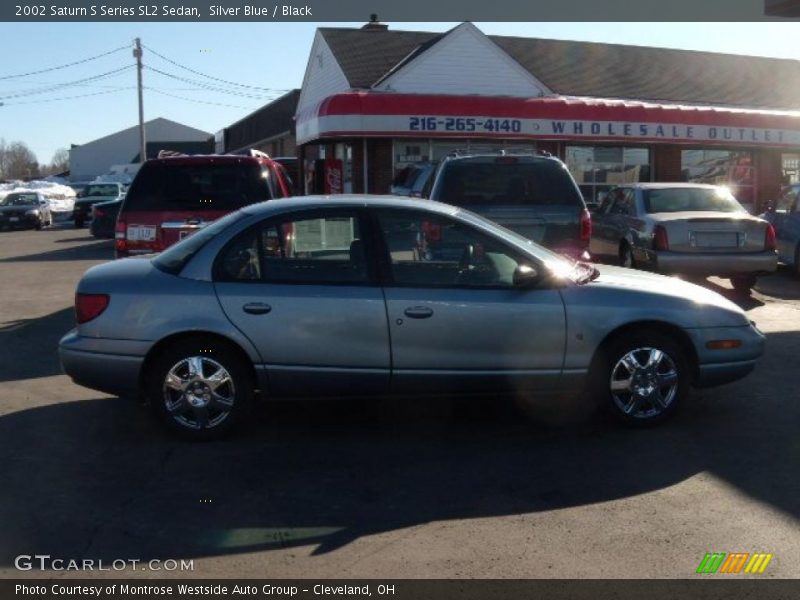 Silver Blue / Black 2002 Saturn S Series SL2 Sedan