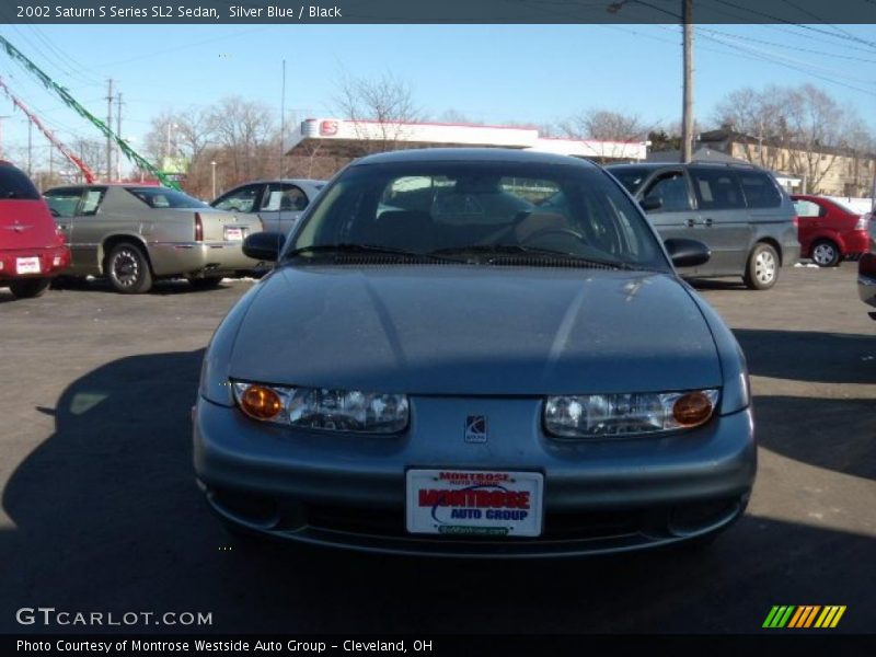 Silver Blue / Black 2002 Saturn S Series SL2 Sedan